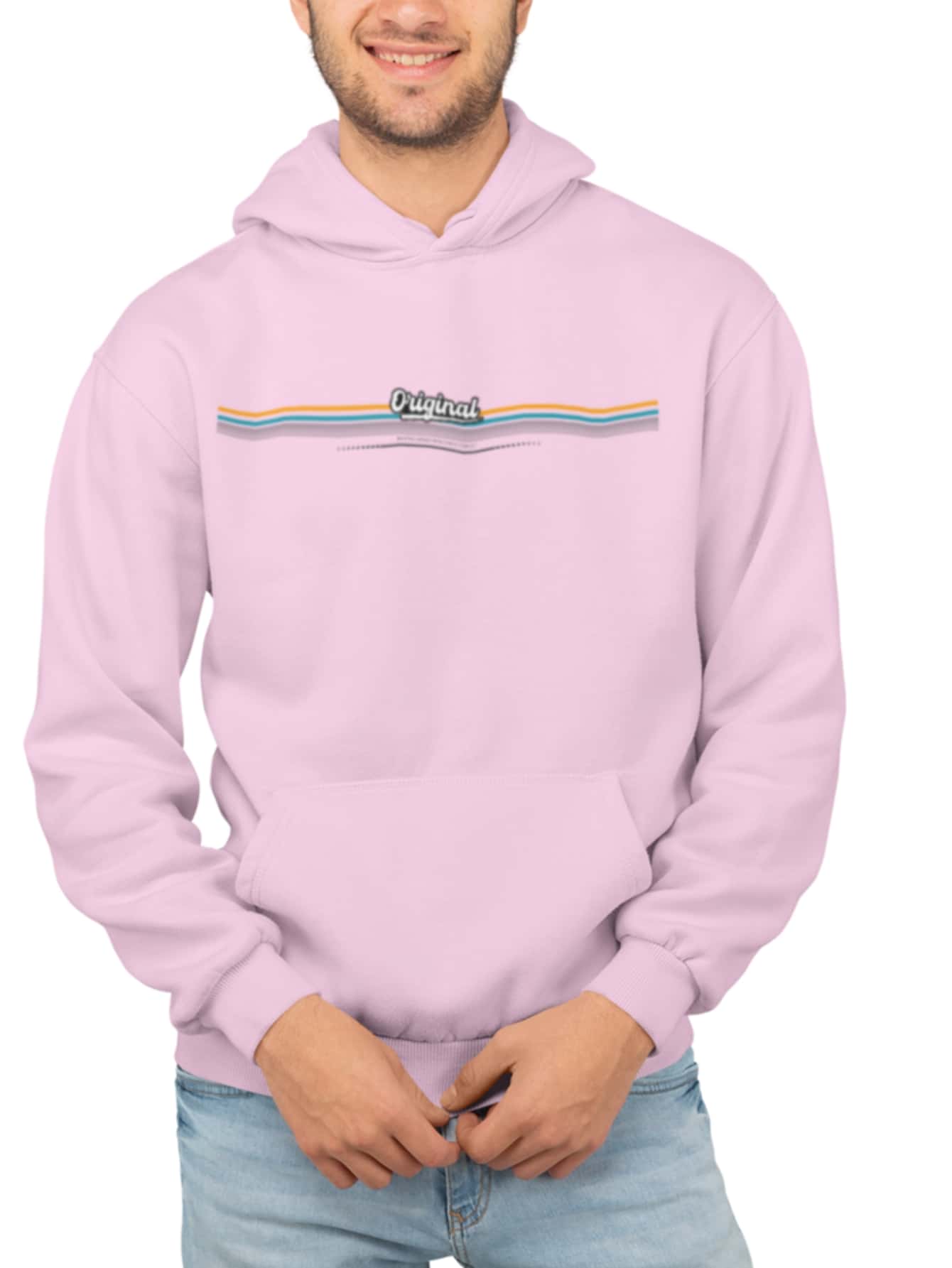 Men Sweatshirts - Màu Hồng baby - Xem 1