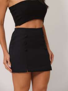 Women Shorts - 黑色 - 查看 4