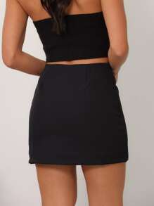 Women Shorts - 黑色 - 查看 2