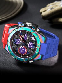 男士電子手錶 - 藍色 - 查看 2