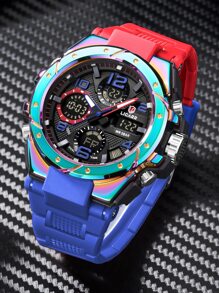 男士電子手錶 - 藍色 - 查看 5