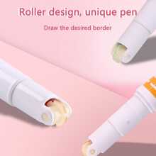 Set de 6 marcadores con figuras para tertos o decoracion de hojas (Bullet Journal) - Blanco - Ver 5