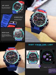 男士電子手錶 - 藍色 - 查看 8