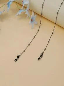 قلادة نظارات وحيدة بوهيمية عصرية كاروكسيد أسود خالية من النوع بسيطة وأنيقة كاكسسوار للنساء للنظارات