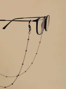 قلادة نظارات وحيدة بوهيمية عصرية كاروكسيد أسود خالية من النوع بسيطة وأنيقة كاكسسوار للنساء للنظارات