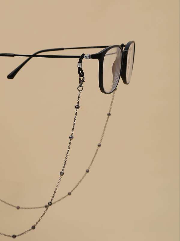 قلادة نظارات وحيدة بوهيمية عصرية كاروكسيد أسود خالية من النوع بسيطة وأنيقة كاكسسوار للنساء للنظارات