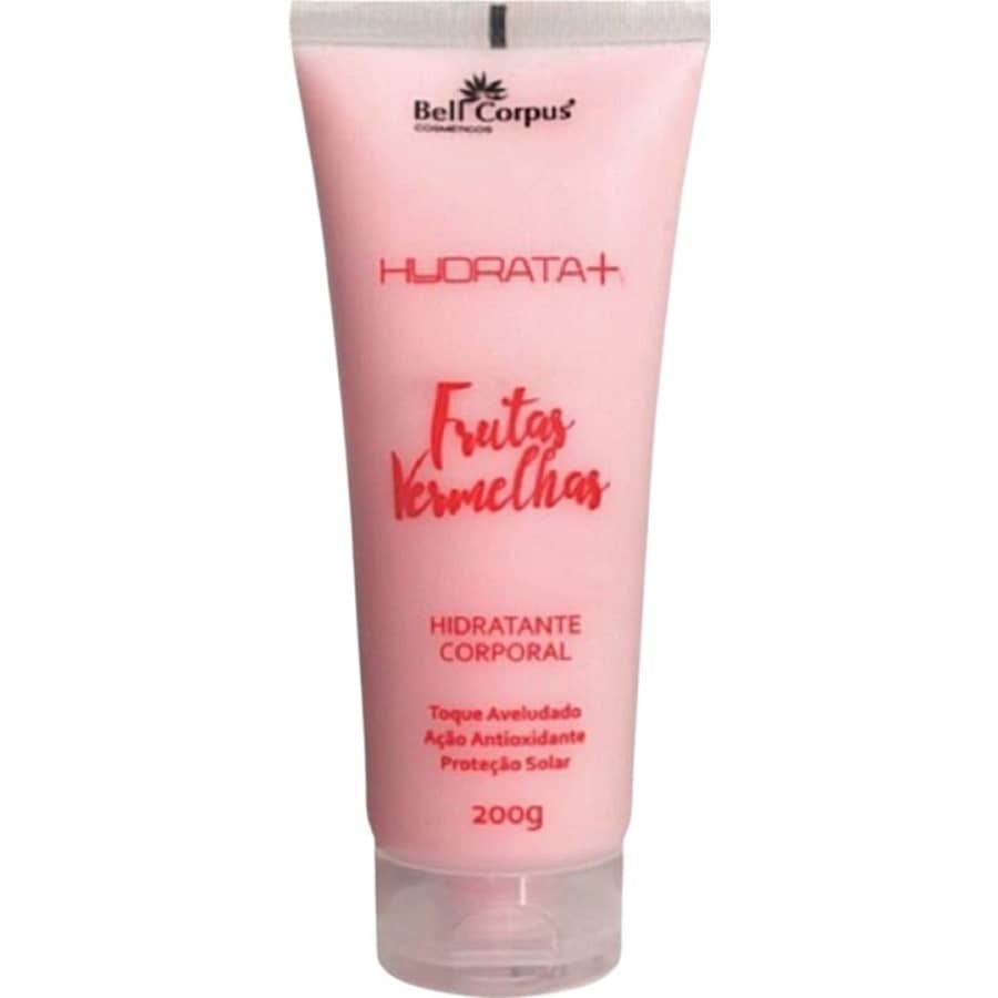 Hidratante Corporal Toque Aveludado Ação Antioxidante Proteção Solar Frutas Vermelhas 200g Bell Corpus - Branco - Visão 1