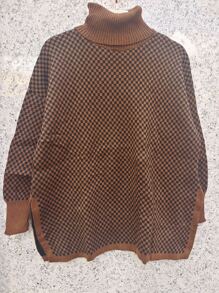 Women Knit Tops - 棕色 - 查看 2