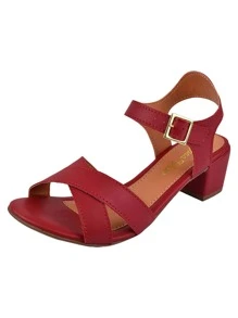 Women Heeled Sandals - Đỏ - Xem 1