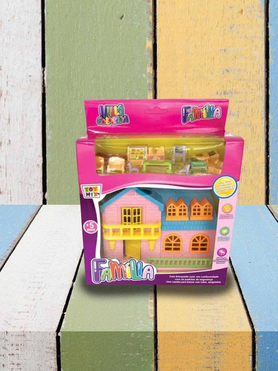 Villa Colorida Casinha - Família - Multicolorido - Visão 1