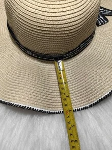 Women Straw Hat - 米色 - 查看 5