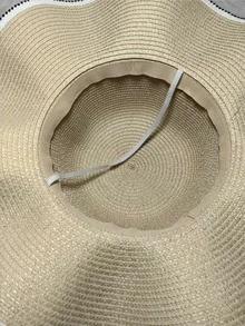 Women Straw Hat - 米色 - 查看 4