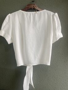 Women Tops - 白色 - 查看 2