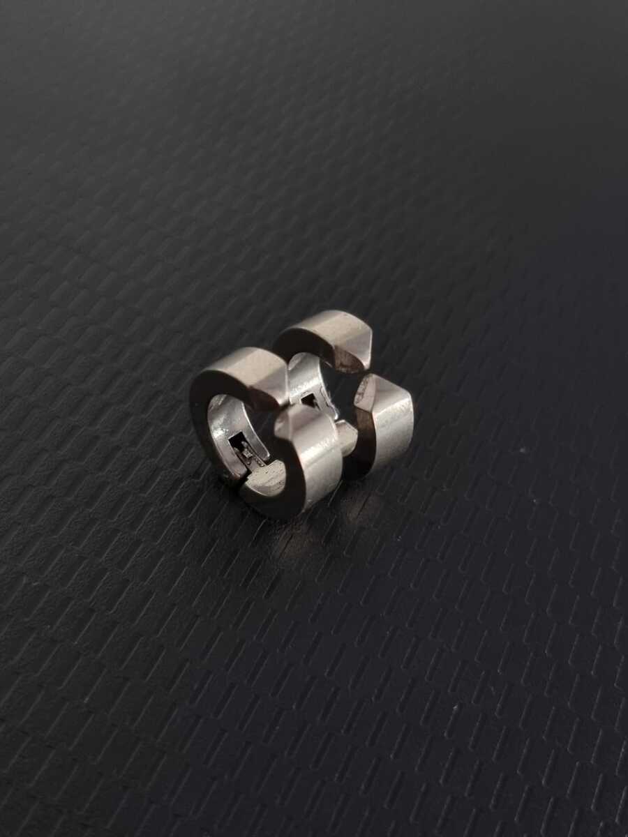 Men's Earrings - 銀色 - 查看 1