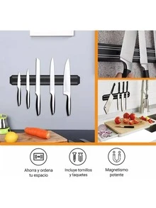 Soporte magnético de pared para cuchillos, utensilios y herramientas DeTODO, Oferta del - S - Ver 4
