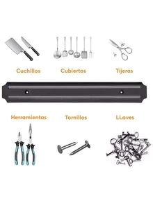 Soporte magnético de pared para cuchillos, utensilios y herramientas DeTODO, Oferta del - S - Ver 3