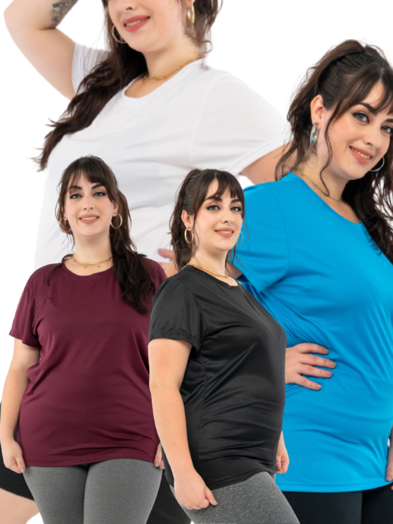 Plus Size T-shirts - Nhiều màu - Xem 1