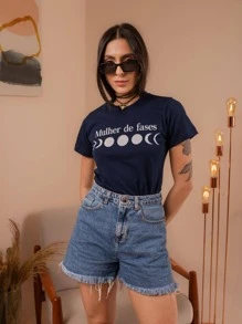 Women T-Shirts - Navy Blue - View 5