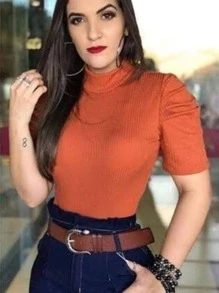Women Tops - Burnt Orange - View 1