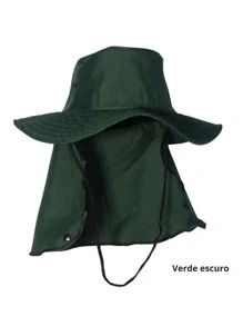 Oculos Jun Chapéu Pescador Camuflado Com Proteção - Verde Militar - Visão 2