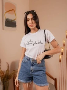 Women T-Shirts - 白色 - 查看 4