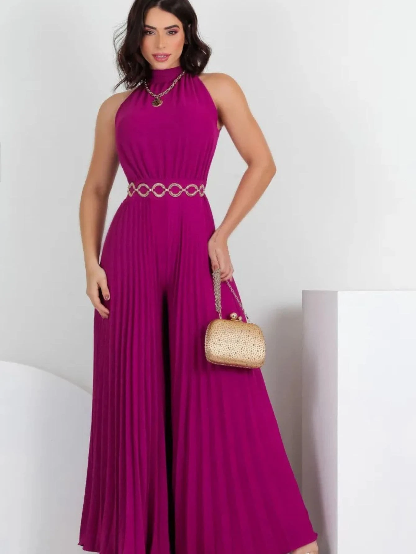 Women Jumpsuits - 紫色 - 查看 1