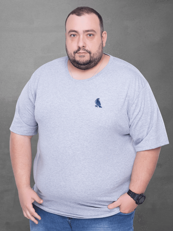 Camiseta Masculina básica Plus size G1 G2 G3 extra grande blusa 100% algodão camisa gola redonda lisa manga curta