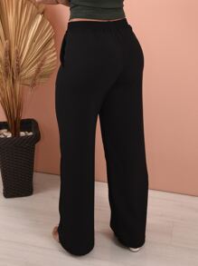 Women Pants - 黑色 - 查看 2