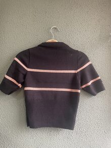 Women Knit Tops - 黑色 - 查看 2