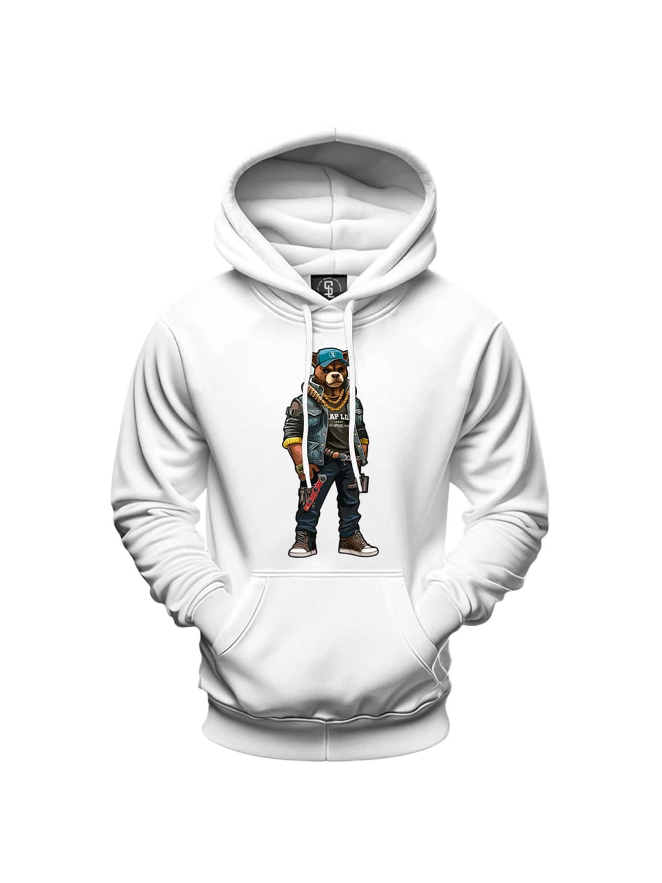 Men Sweatshirts - 白色 - 查看 1