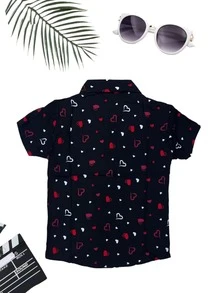 Young Boys Shirts - 黑色 - 查看 2