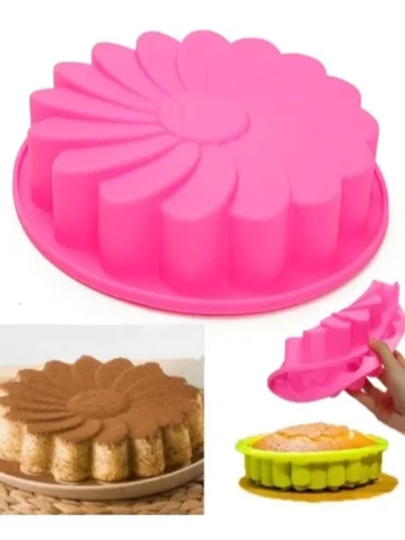Silicone Mold Pink Flower Sunflower For Jellies Pays Pastries Sensillo
