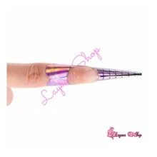500 Pcs Sculptural Nail Forms Roll Nail Mold - 粉色 - 查看 3