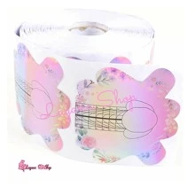 500 Pcs Sculptural Nail Forms Roll Nail Mold - 粉色 - 查看 1
