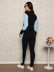 Women Two-piece Outfits - 淺藍色 - 查看 3