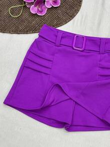 Women Skirts - 紫色 - 查看 3