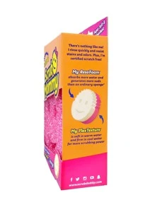 Scrub Mommy (Fibra + Esponja) - Rosa - Ver 2