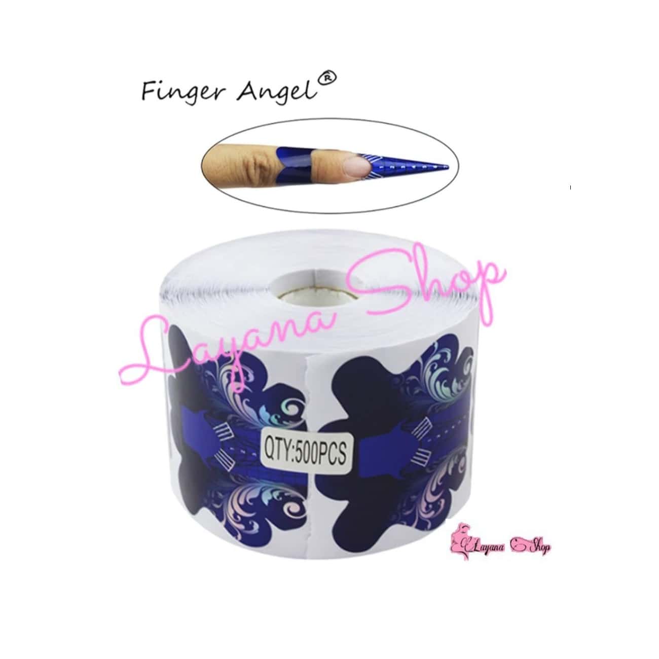 Formas Para Uñas Esculturales Rollo De 500 Piezas Azul - Azul - Ver 1