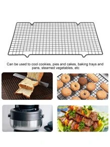 DeTODO Rejilla Enfriadora para Hornear Galletas Pasteles Tortitas Antiadherente - Negro - Ver 7