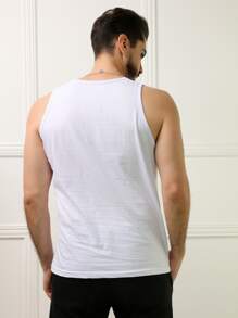 Men Tank Tops - trắng - Xem 2