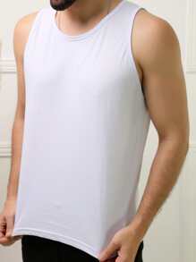 Men Tank Tops - trắng - Xem 3