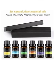 Kit De 6 Aceites Esenciales Aromaterapia 100% Puro 10ml Spa - Negro - Ver 4