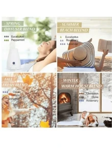 Kit De 6 Aceites Esenciales Aromaterapia 100% Puro 10ml Spa - Negro - Ver 6