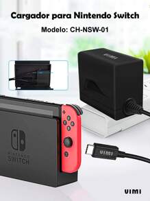 Cargador Compatible Con Switch lite Y Tabletas - Negro - Ver 1