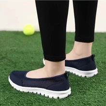 Zapatos deportivos verano ligero transpirable de mujeres clásico de moda casual - Negro - Ver 6