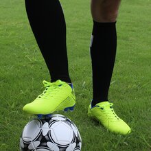 Men's Soccer Cleats Youth Outdoor Soccer Shoes Big Kids Firm Ground Soccer Cleats - 青檸色 - 查看 2