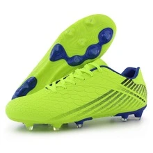 Men's Soccer Cleats Youth Outdoor Soccer Shoes Big Kids Firm Ground Soccer Cleats - 青檸色 - 查看 4