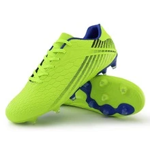 Men's Soccer Cleats Youth Outdoor Soccer Shoes Big Kids Firm Ground Soccer Cleats - 青檸色 - 查看 6
