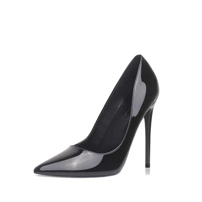 Classic Sexy Pointed-toe High Heels With 12cm Stiletto Heels For Office Ladies