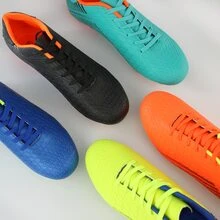 Men's Soccer Cleats Youth Outdoor Soccer Shoes Big Kids Firm Ground Soccer Cleats - 青檸色 - 查看 8